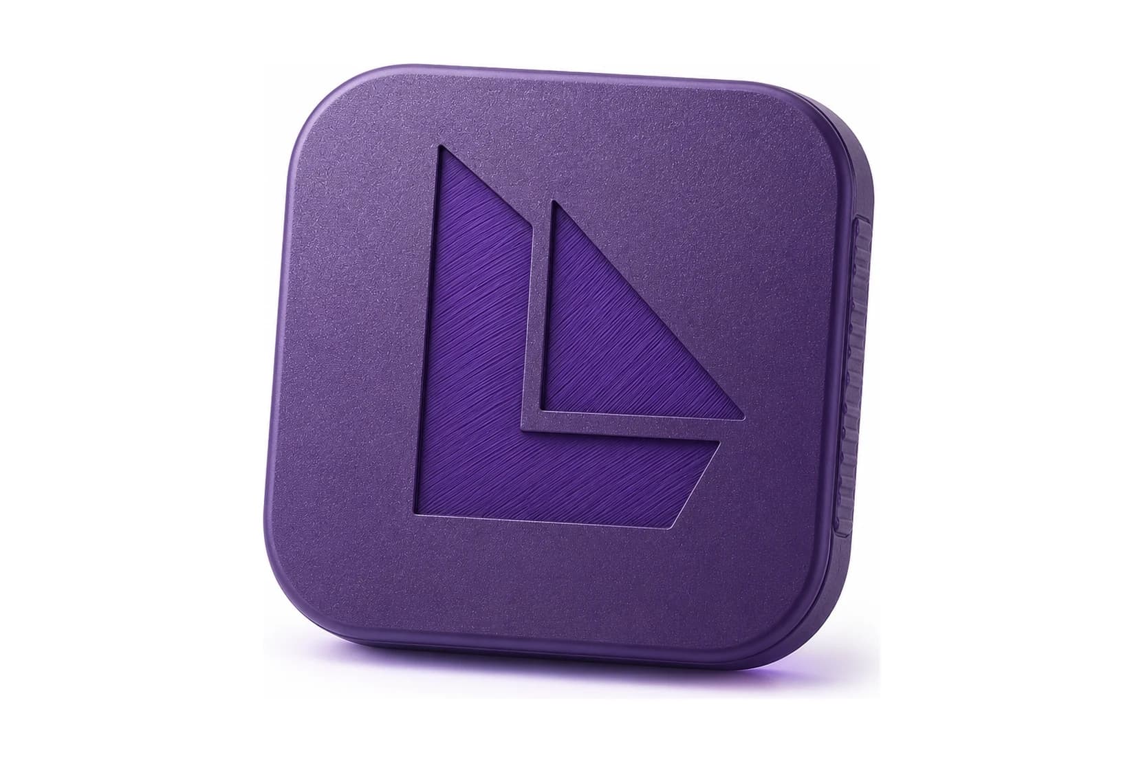 The Lumalien logo embossed on a purple badge